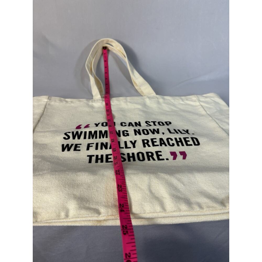 Colleen Hoover Canvas Book Tote Bag - It Ends With Us Lily - Picture 5 of 8